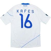 2010-11 Greece Match Issue European Championship Qualifiers Away Shirt Kafes #16