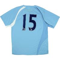 2008-09 Manchester City Match Issue Home Shirt #15