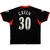 2003 04 fulham match issue away shirt green 30