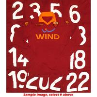2012-13 Roma Player Issue Home L/S # Shirt S