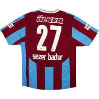 2010 Trabzonspor Match Issue Home Shirt Sezer Badur #27 *w/Tags*