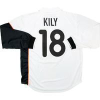 2001-02 Valencia Player Issue Home L/S Shirt Kily #18 *As New* L