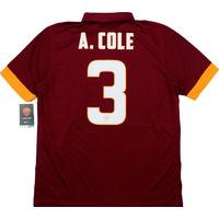 2014 15 roma home shirt acole 3 wtags