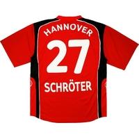 2004 05 hannover 96 home shirt schrter 27 excellent xl