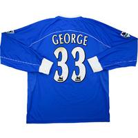 2001-02 Ipswich Match Worn Home L/S Shirt George #33 (v Aston Villa)