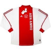 2001 02 ajax player issue home ls shirt wtags xl