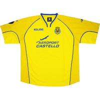 2004 05 villarreal match issue uefa cup home shirt alcantara 33 v az