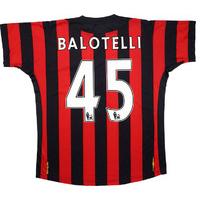 2011-12 Manchester City Away Shirt Balotelli #45 (Excellent) L