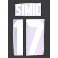 2006 07 ac milan player issue european simic 17 name set