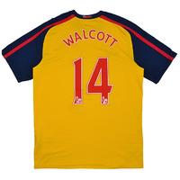 2008 09 arsenal away shirt walcott 14 very good l