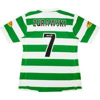 2007 08 celtic match issue home shirt zurawski 7