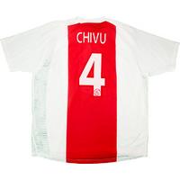 2002-03 Ajax Player Issue Home Shirt Chivu #4 (Very Good) XL