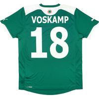2011-12 Slask Wroclaw Match Issue European Home Shirt Voskamp #18