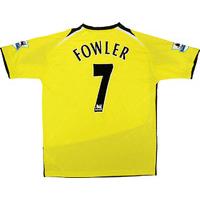 2005-06 Manchester City Match Issue Third Shirt Fowler #7