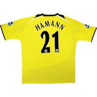 2005-06 Manchester City Match Issue Third Shirt Hamann #21