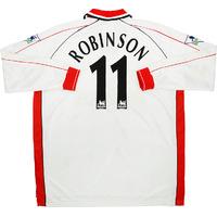 2000-02 Charlton Match Issue Away L/S Shirt Robinson #11