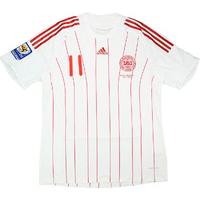 2009 denmark match issue away shirt 11 rommedahl v malta