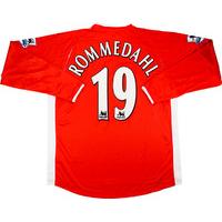 2005-06 Charlton Match Issue Home L/S Shirt Rommedahl #19
