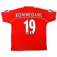 2004 05 charlton match issue home shirt rommedahl 19