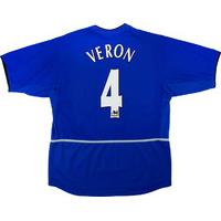 2002-03 Manchester United European Third Shirt Veron #4 (Excellent) L