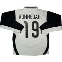 2003-04 PSV Match Issue Away L/S Shirt Rommedahl #19