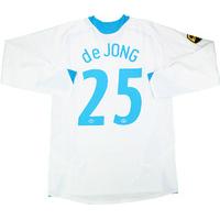 2006-07 PSV Match Issue Third L/S Shirt de Jong #25