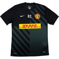 2012-13 Manchester United Staff Worn Training Shirt \'RC\' (Excellent) M