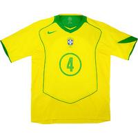 2005 Brazil Match Issue FIFA World Youth Championship Home Shirt Gladstone #4