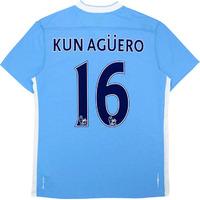 2011 12 manchester city home shirt kun agero 16 excellent m