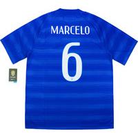 2014 15 brazil away shirt marcelo 6 wtags