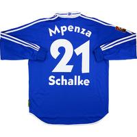 2000 01 schalke match issue home ls shirt mpenza 21