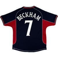 2000-01 Manchester United Third Shirt Beckham #7 (Very Good) XL