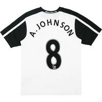 2009 10 fulham home shirt a johnson 8 excellent s