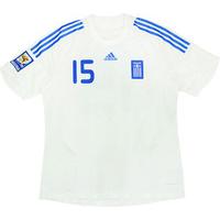 2008 Greece Match Issue World Cup Qualifiers Home Shirt #15