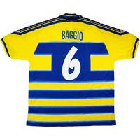 2000 parma match worn home shirt baggio 6 v liverpool