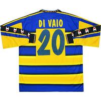 2001-02 Parma Match Issue Home L/S Shirt Di Vaio #20