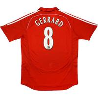 2006-08 Liverpool Home Shirt Gerrard #8 (Good) L