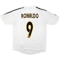 2004-05 Real Madrid Home Shirt Ronaldo #9 (Very Good) L.Boys