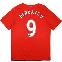 2010 11 manchester united home shirt berbatov 9 good m