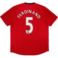 2012-13 Manchester United Home Shirt Ferdinand #5 *w/Tags* XL