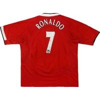 2004 06 manchester united home shirt ronaldo 7 good xxl