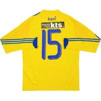 2008-09 Brondby Match Issue Home L/S Shirt #15