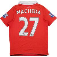 2010-11 Manchester United Home Shirt Macheda #27 (Good) L.Boys