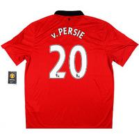 2013-14 Manchester United Home Shirt v.Persie #20 *w/Tags* 3XL