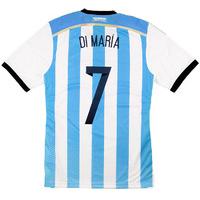 2013-15 Argentina Player Issue \'Adizero\' Home Shirt Di María #7 *w/Tags* L
