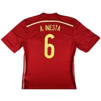 2013 15 spain home shirt ainiesta 6 wtags