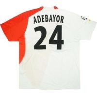 2004 06 monaco match issue cl home shirt adebayor 24