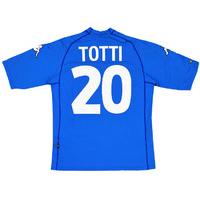 2000-01 Italy Home Shirt Totti #20 (Excellent) XXL