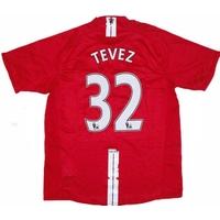 2007 09 manchester united home shirt tevez 32 good m