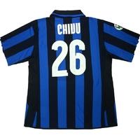 2007 08 inter milan match issue centenary home shirt chivu 26